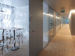 Schweizerisches Rotes Kreuz Wandgestaltung Raum Definitiv Design