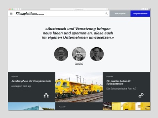 Klimaplattform Bern Website Web Definitiv Design