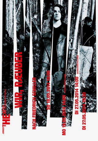 TOBS Junges Theater Solothurn Wir, Raeuber Plakat Definitiv Design Nadine Kamber