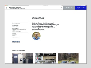 Klimaplattform Bern Website Web Definitiv Design